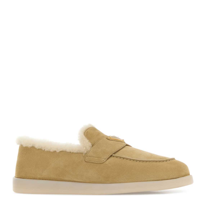 MAYFEYR - Prada - Saint Tropez Sand Suede Loafers - 1D222NFZB253ZKPF0379