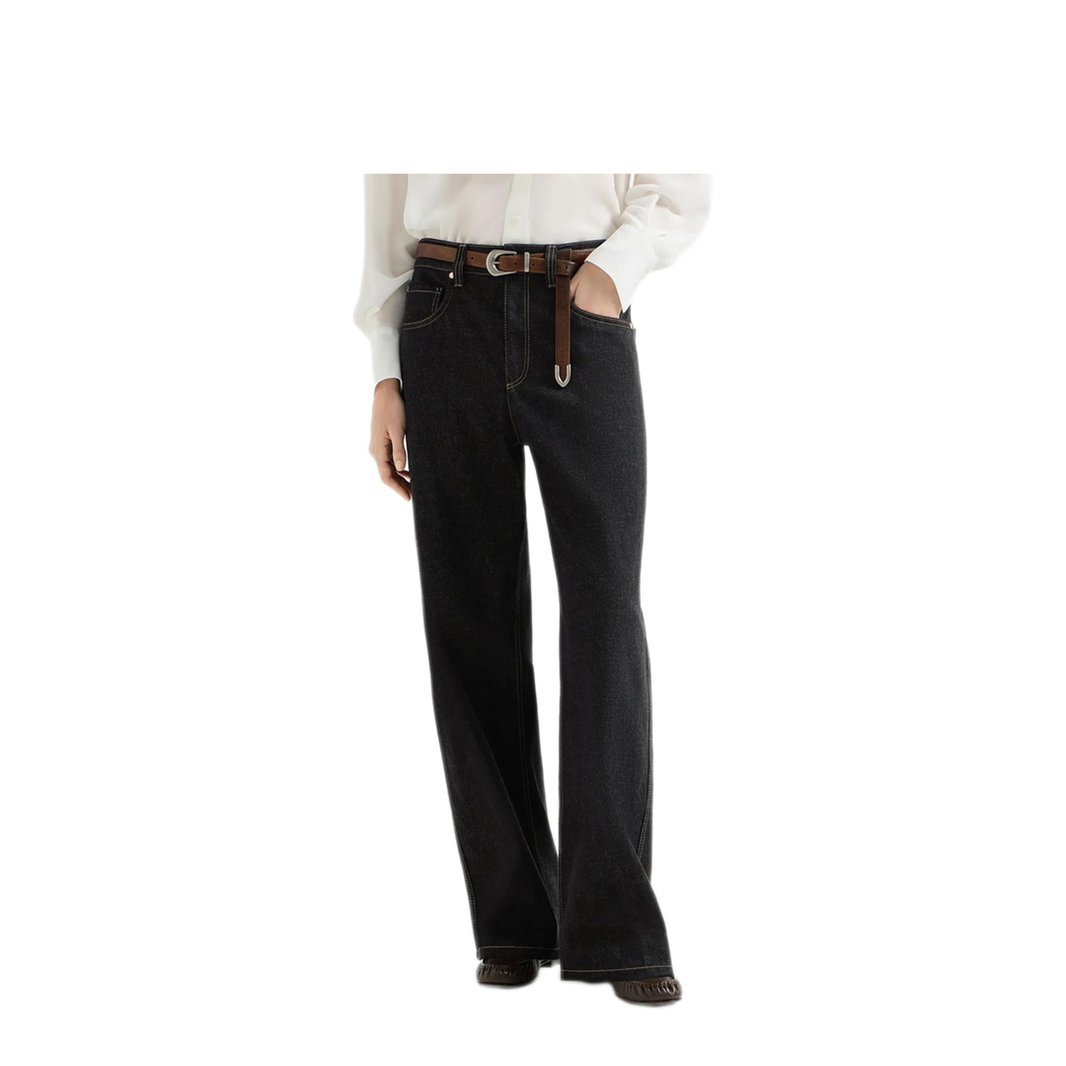 MAYFEYR - Brunello Cucinelli - Loose Barrel Pants In Denim No Fade - ML134P4021C002