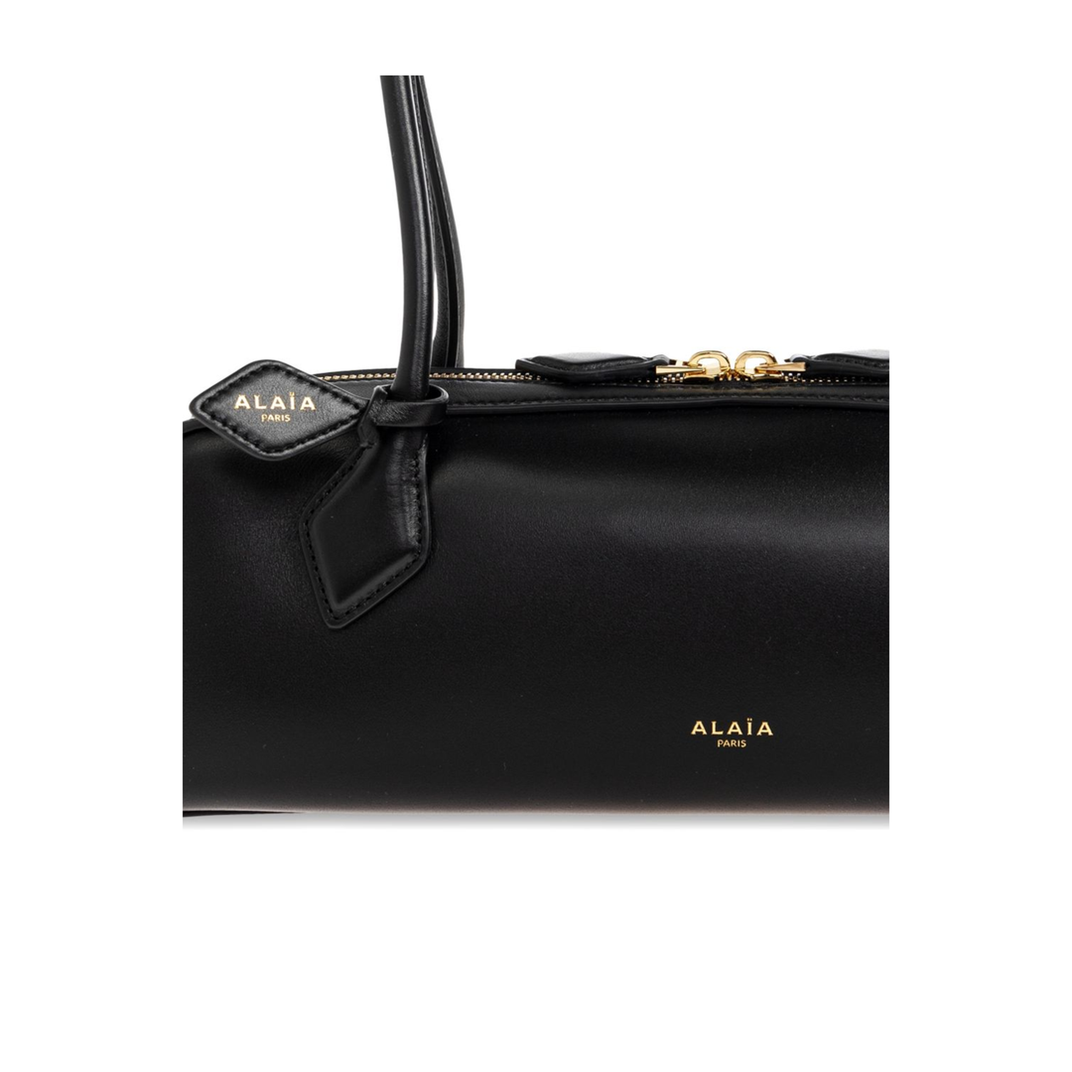 Le Teckel Medium Nubuk Shoulder Bag - Brown/Gold