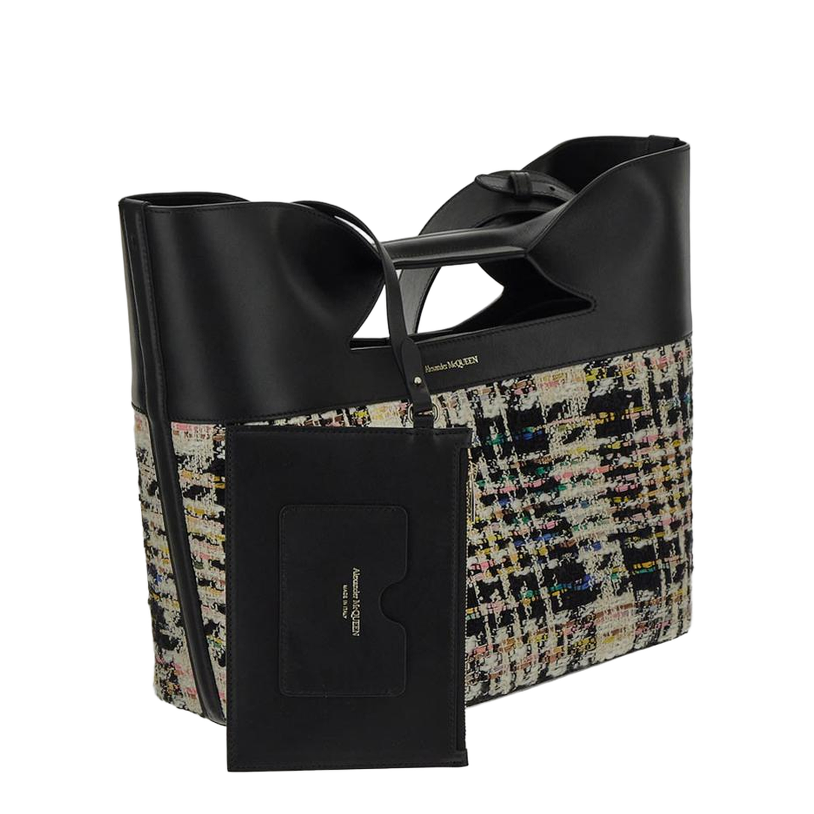 Multicolor Tweed Shopper Bag
