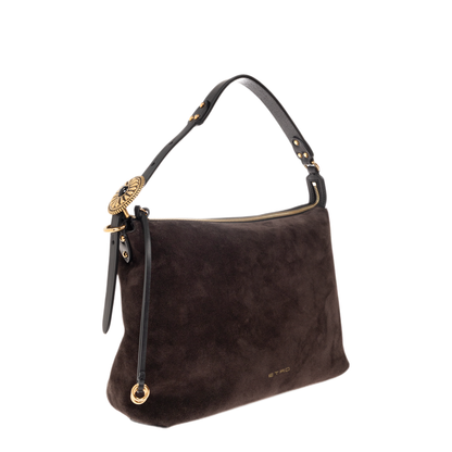 MAYFEYR - Etro - Suede Shoulder Bag With Leather Details - WP1B0047AP12QM0406