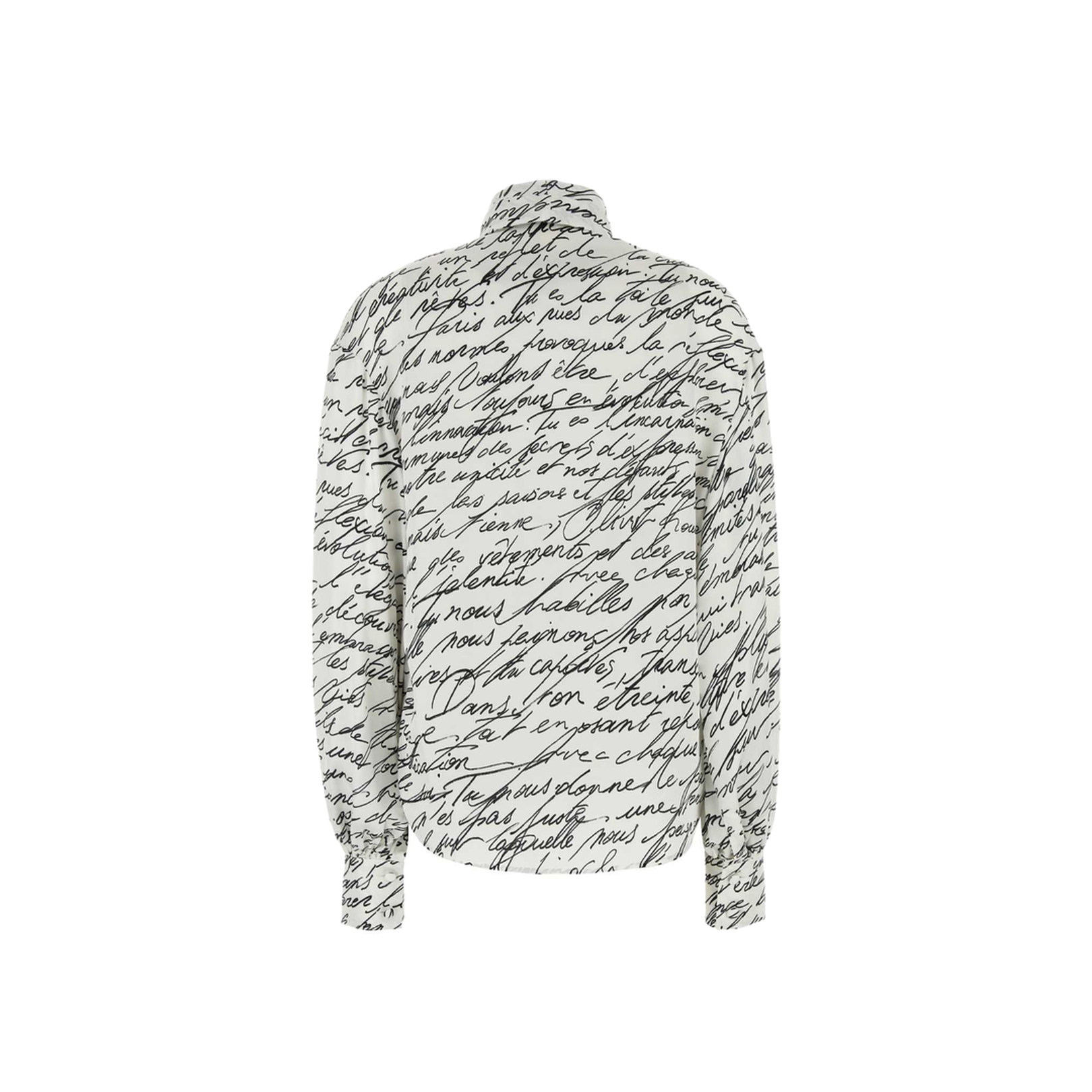 Shirt with Decorative Tie at the Neckline