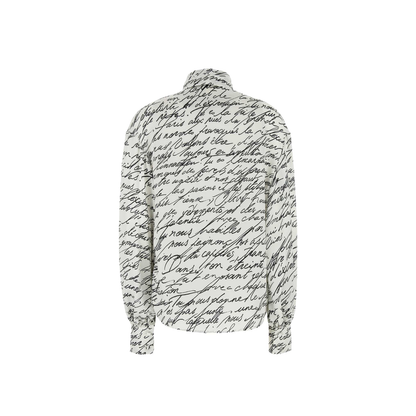 Shirt with Decorative Tie at the Neckline