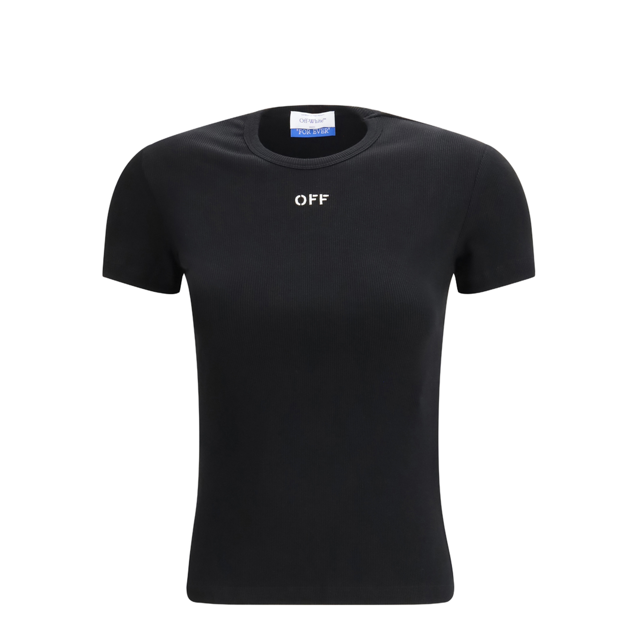 MAYFEYR - Off-White - Stamp Rib Basic T-Shirt - 2AA065C99JER005