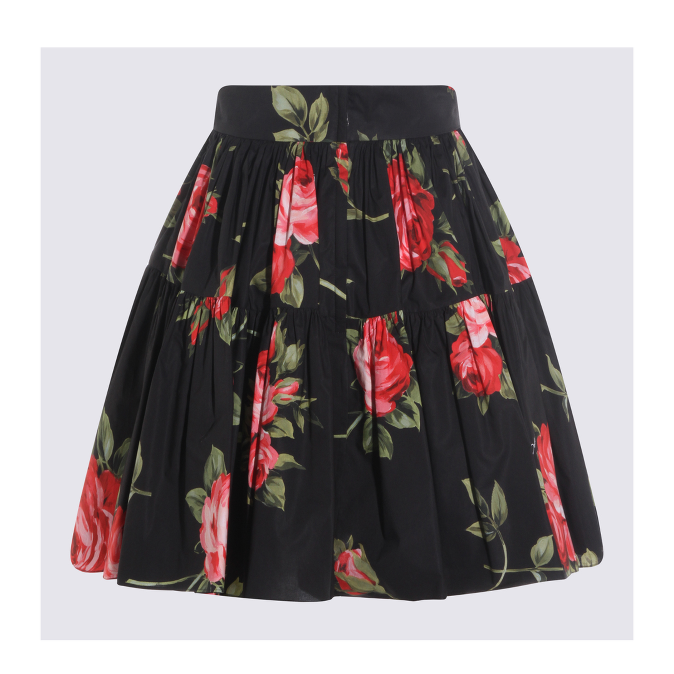 Miniskirt with Bouquet Print