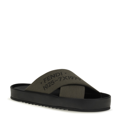 MAYFEYR - Fendi - Double Slide Sandals - 7X1979B1RHF1Y25