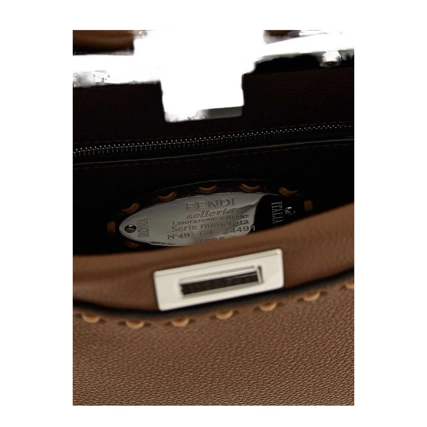 Peekaboo Mini Cuoio Romano Leather