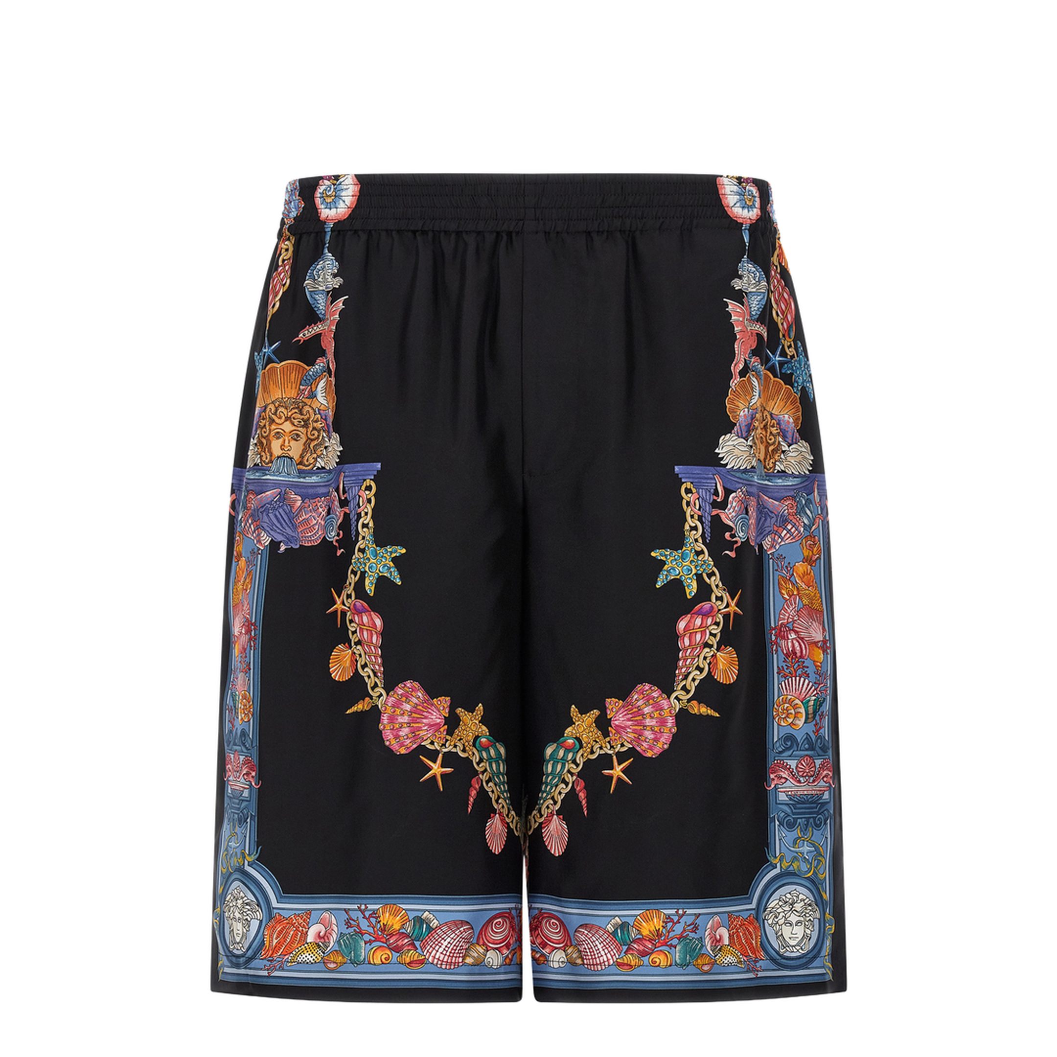 Coral Theatre Print Bermuda Shorts