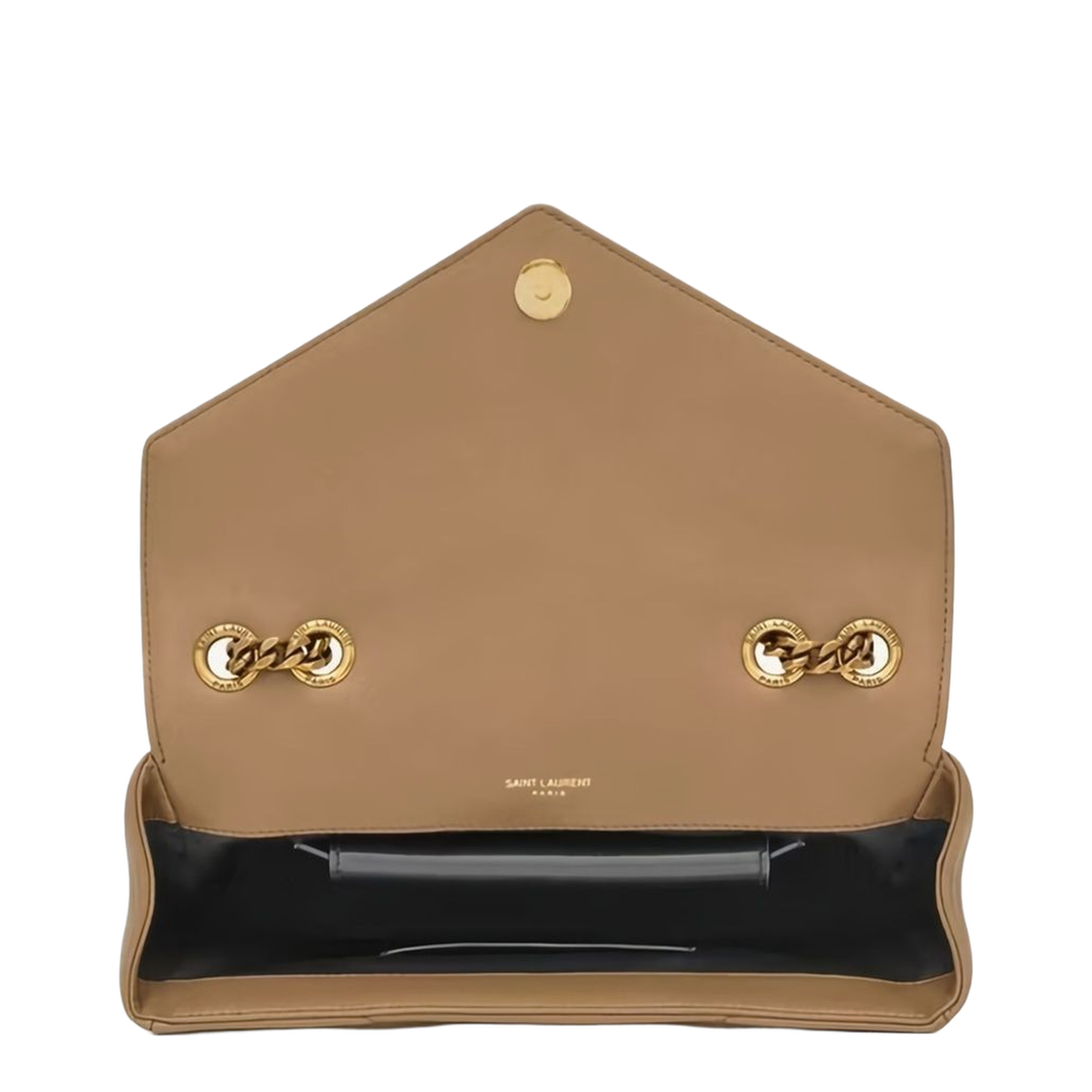 Loulou Small Matelassé Lambskin Crossbody Bag - Natural Tan