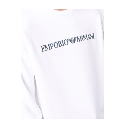 Modal-blend sweatshirt with logo print