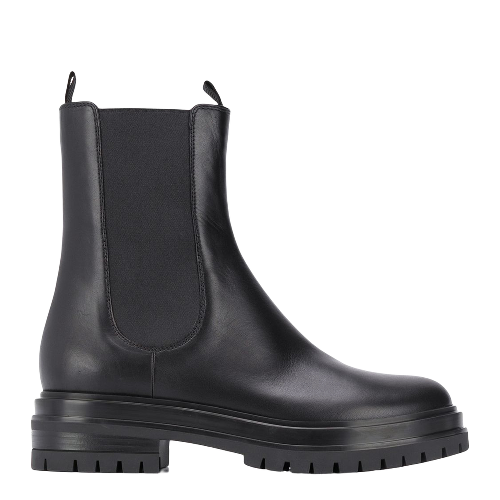 Leather Ankle Boots - Black