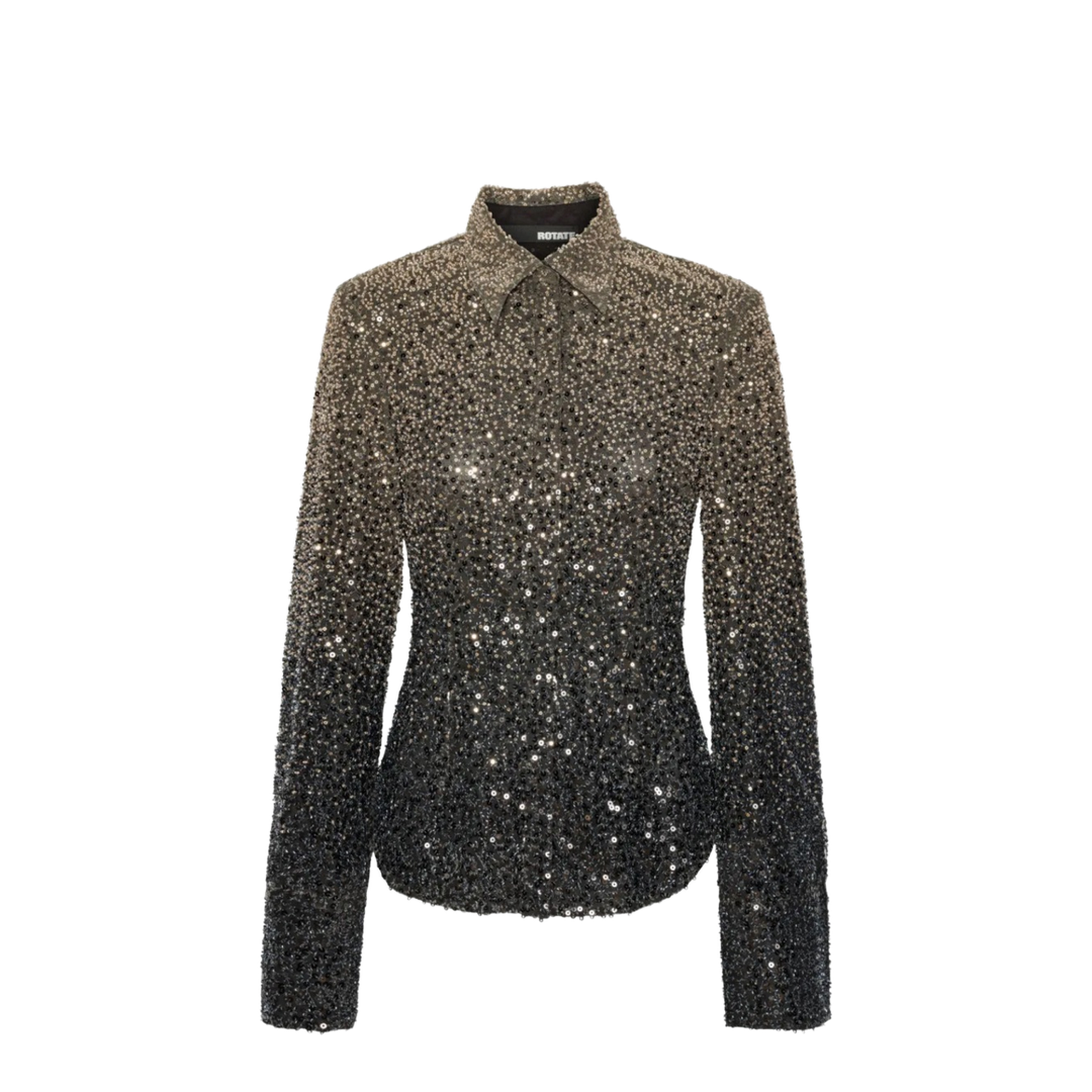 Shirt With Sequins in Black
