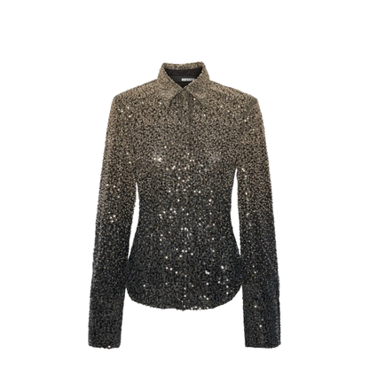Shirt With Sequins in Black