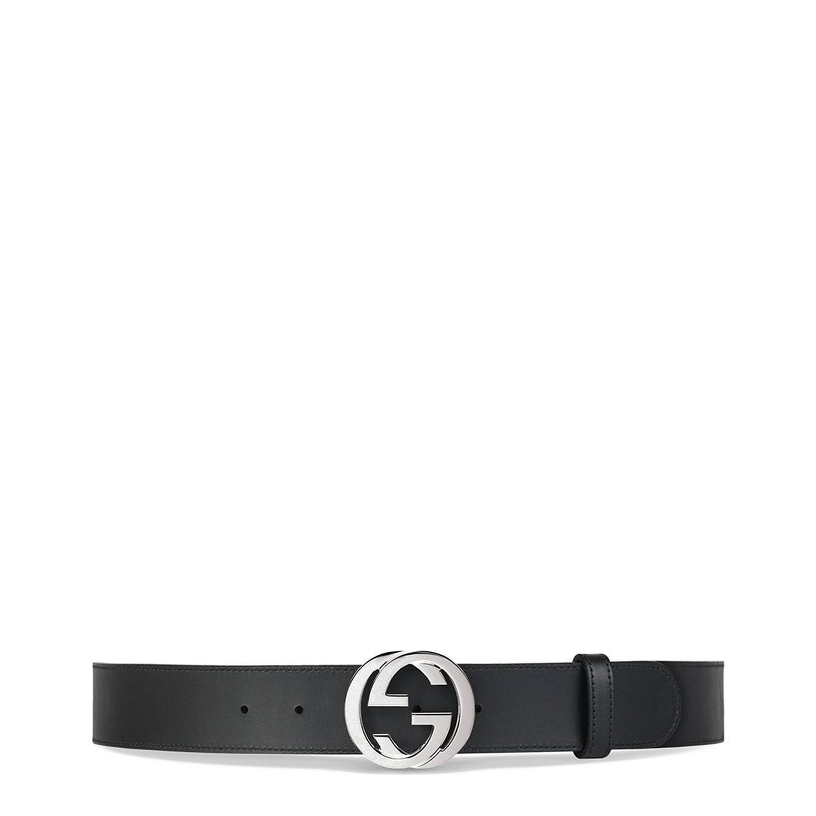 GG Supreme Black Leather Reversible Belt