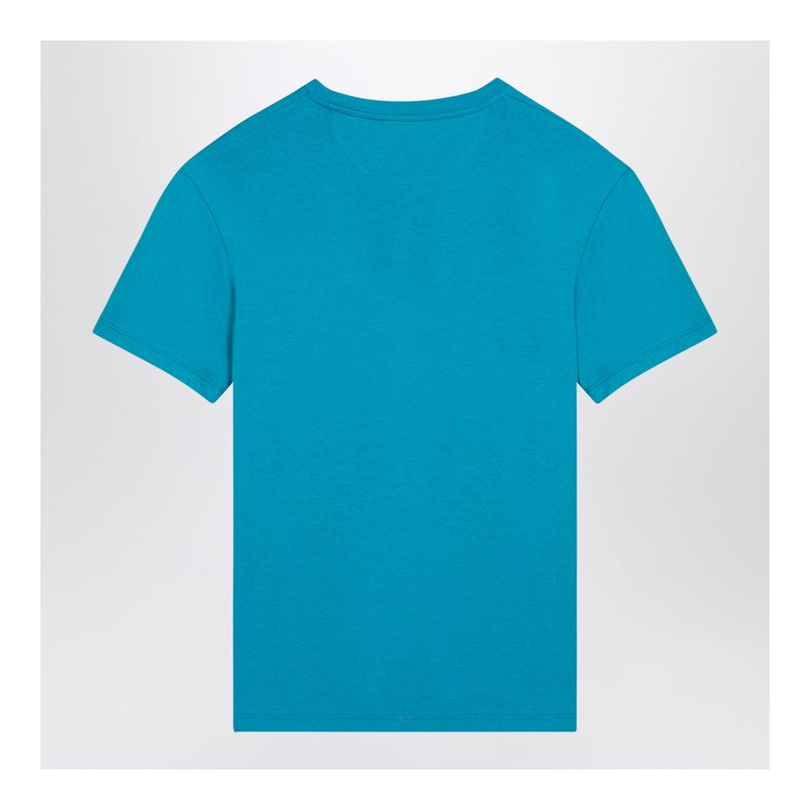 Light Blue T-Shirt with Logo Patch