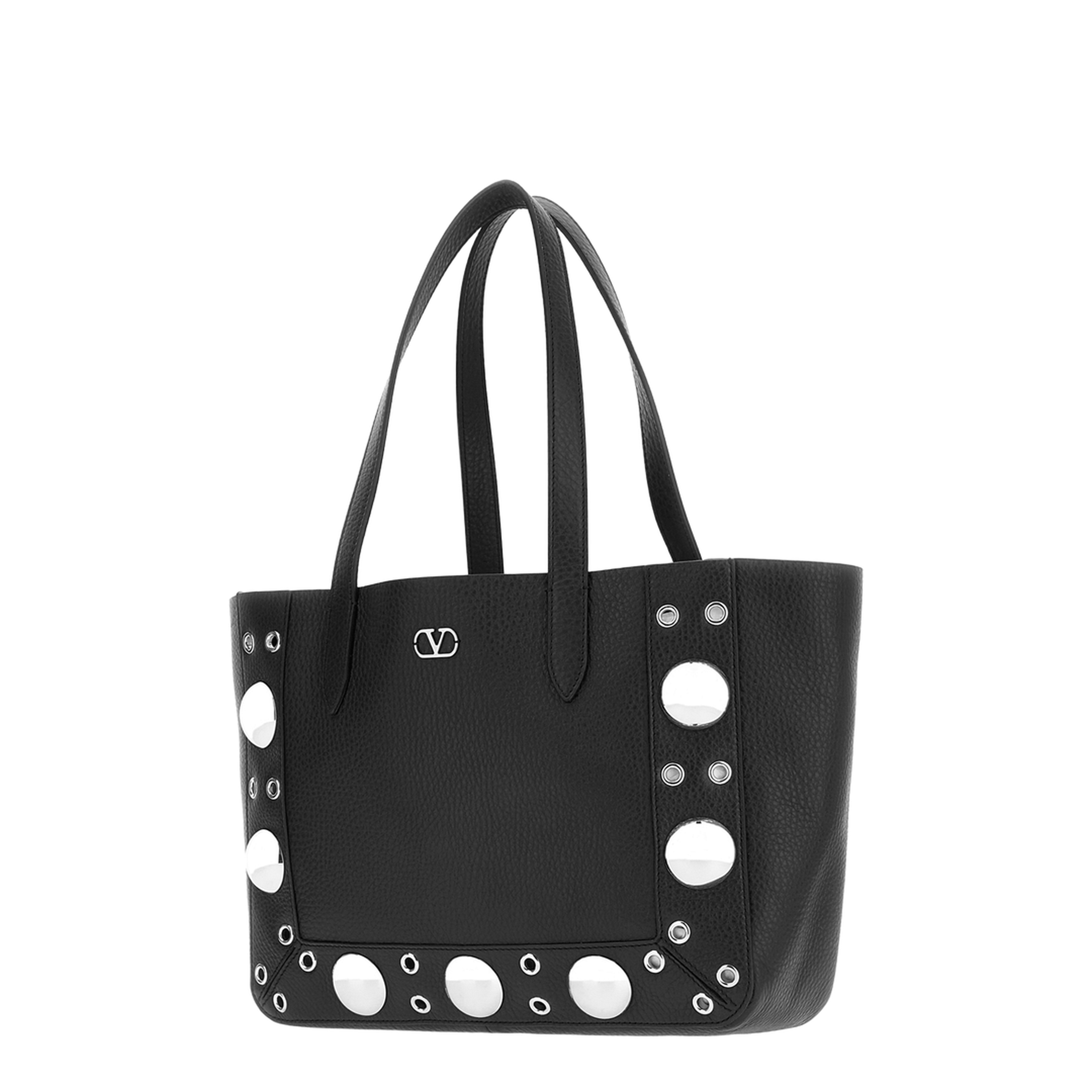 Black Leather Small Nellcôte Shopping Bag