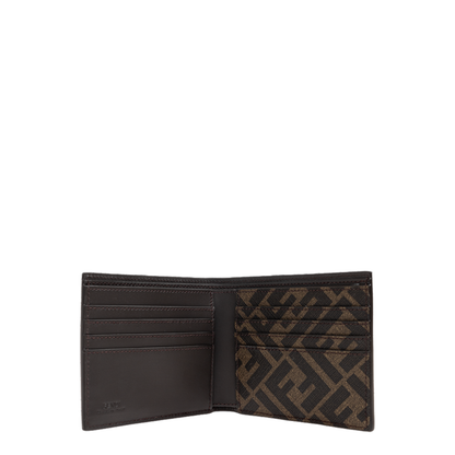 MAYFEYR - Fendi - Leather And Ff Canvas Compact Bi-Fold Wallet - 7M0356AFF2F1Q1C