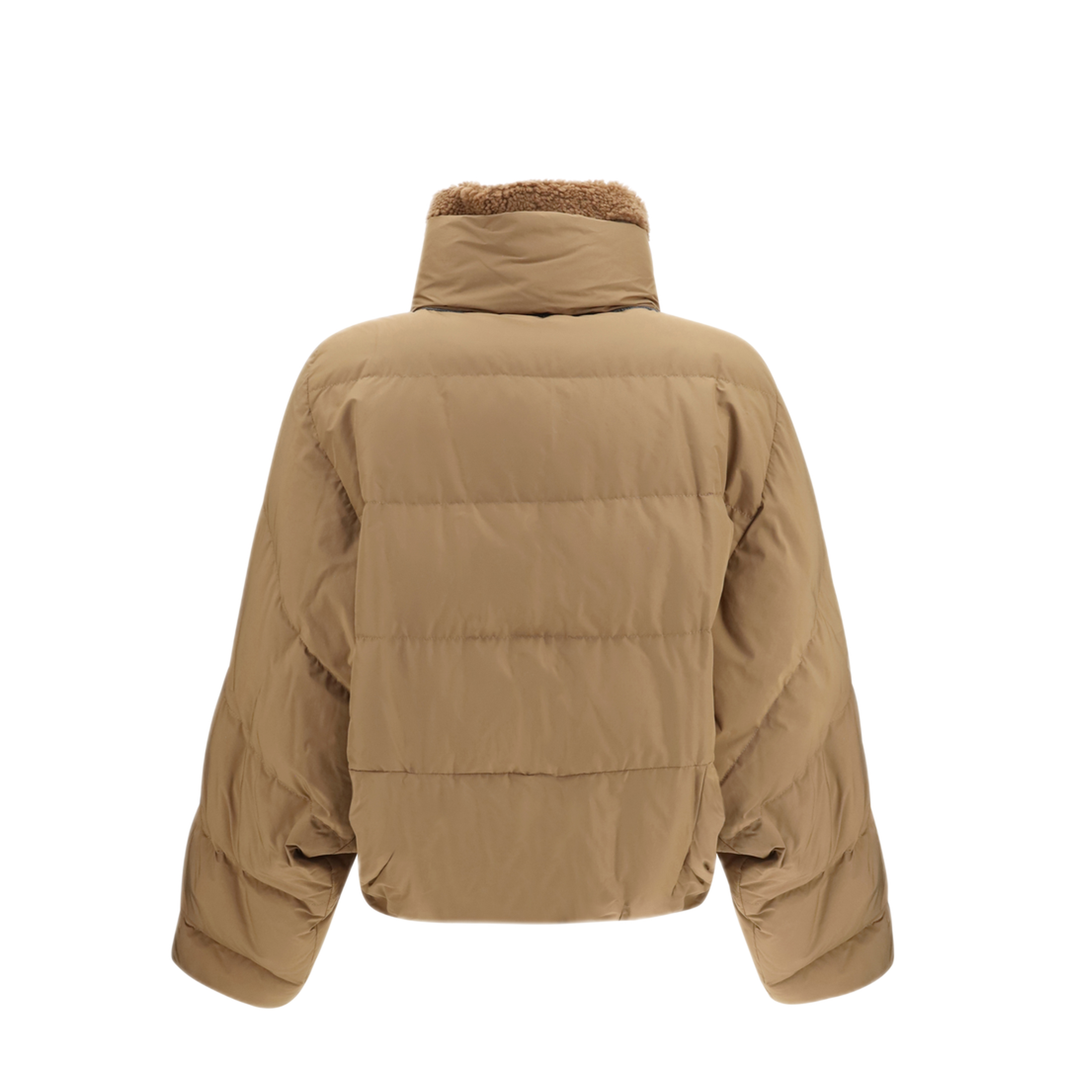 MAYFEYR - Brunello Cucinelli - Padded Jacket With Shearling Collar - MH5257474C003