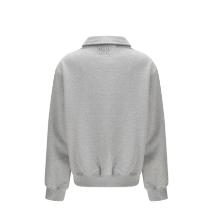 MAYFEYR - Miu Miu - Sweatshirt With Oblique Zip Closure - MJLA04SOOO18S8F0031