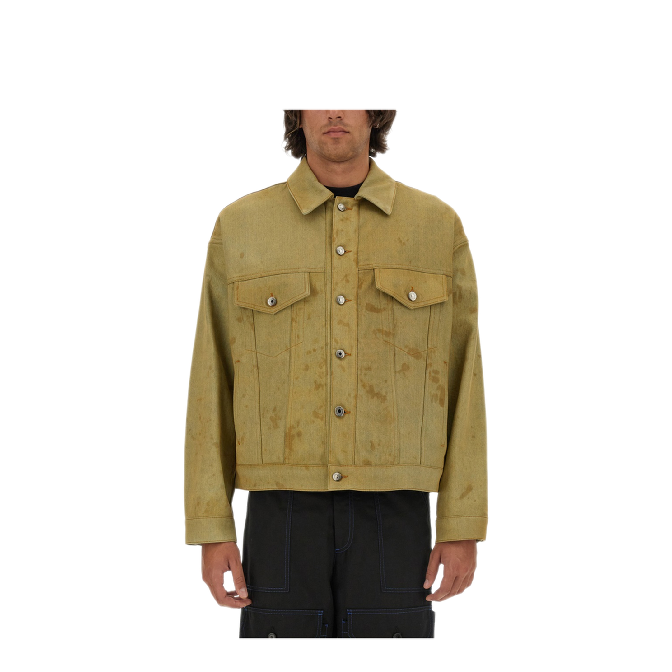 MAYFEYR - MSGM - Denim Jacket Dyed In Tea - 3740MH23124761034