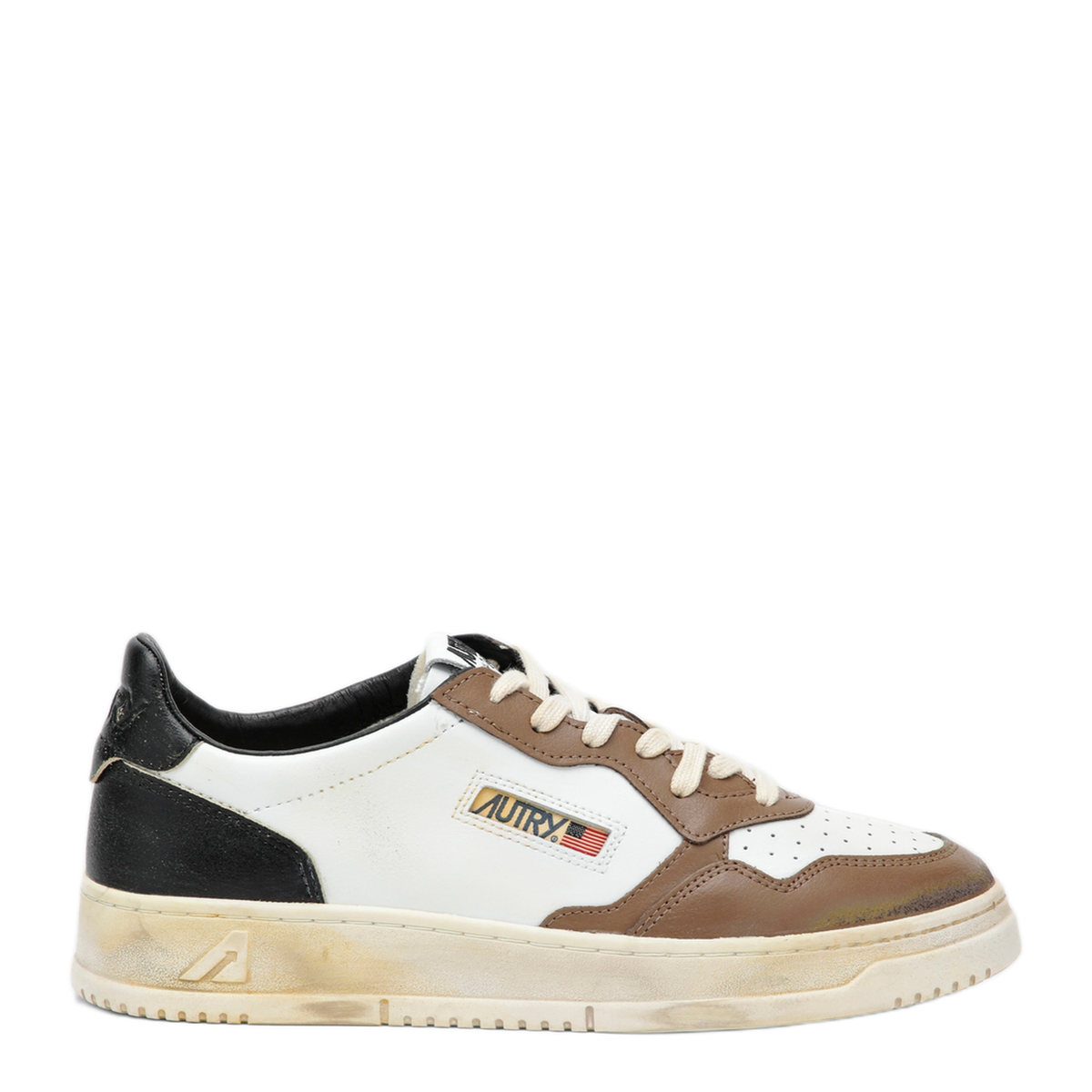 MAYFEYR - Autry - Medalist Low Super Vintage Sneakers Black White Brown - AVLMSV60SV60