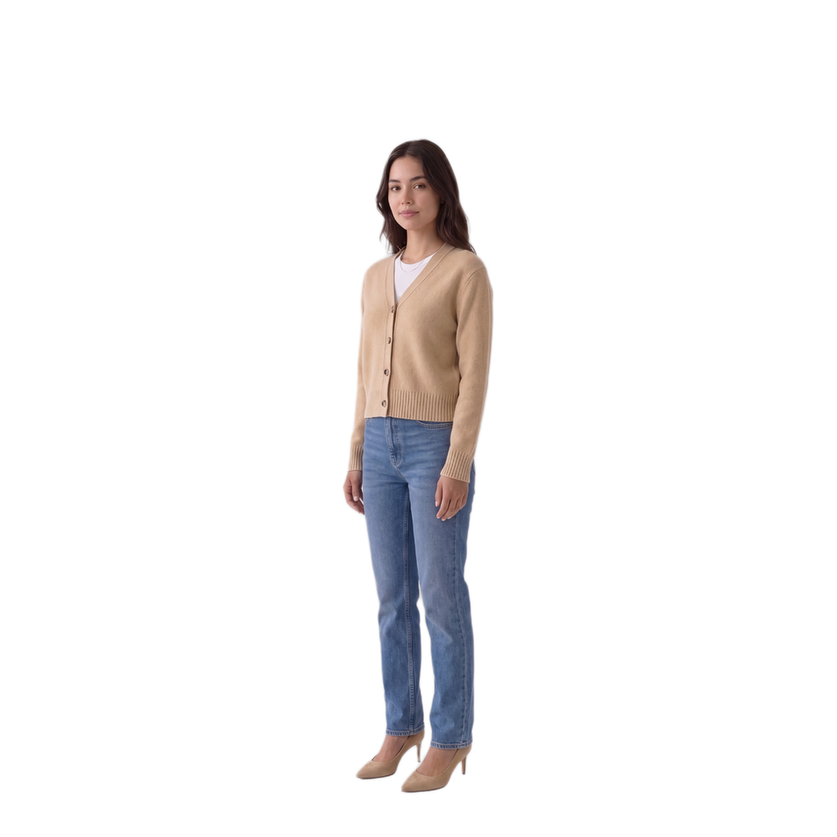 MAYFEYR - Bottega Veneta - Beige Cashmere Cardigan - A000HSV6UG02645