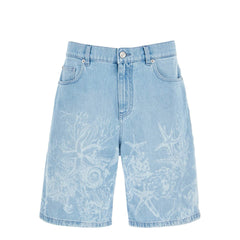 Versace "baroque sea denim lasered