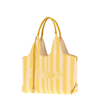MAYFEYR - Chloè - Embroidered Canvas Chlo Stripy Shopping Bag - CH26AS767R65757