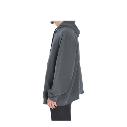 Graphite Cotton Oversize Sweatshirt In Gray