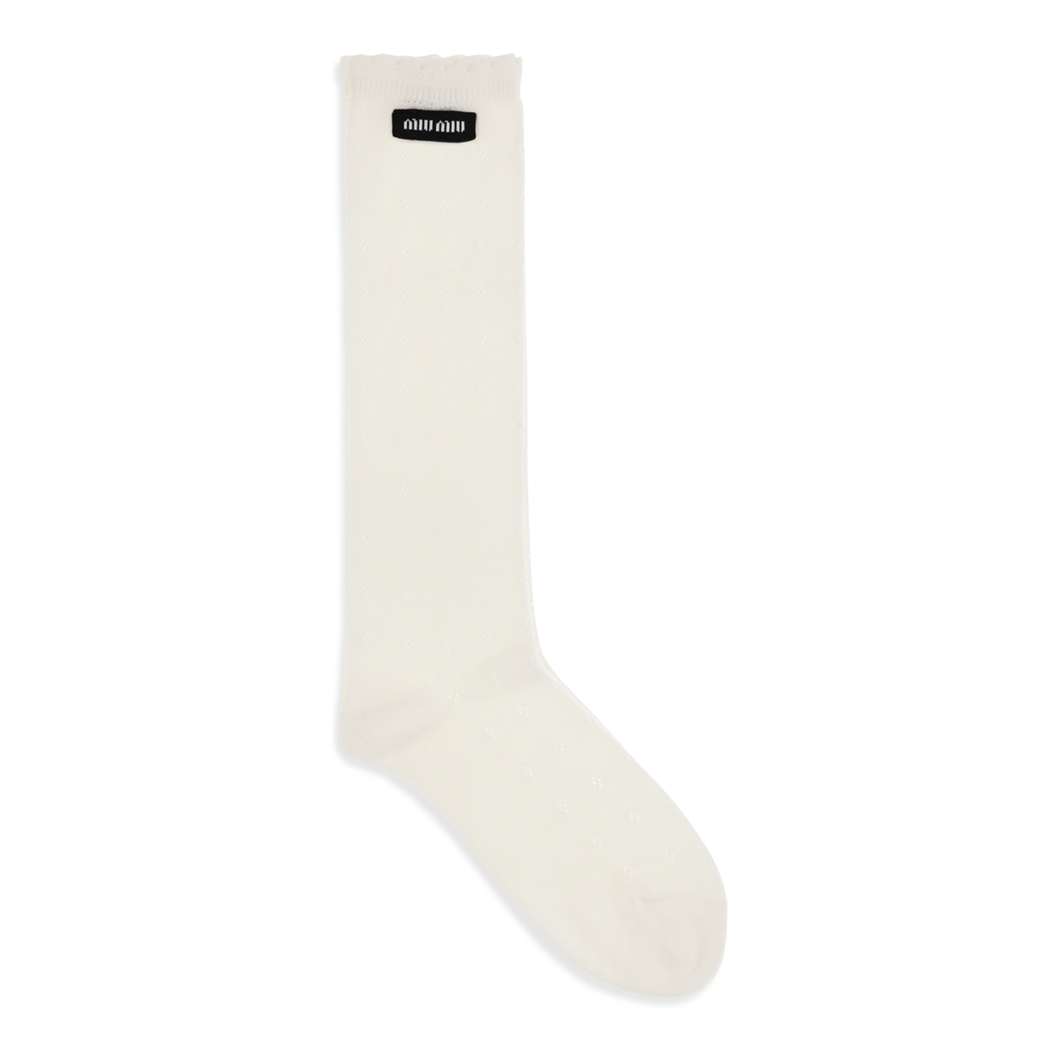 MAYFEYR - Miu Miu - Cotton Pointelle Socks - MCZ532SOOO180VF0018