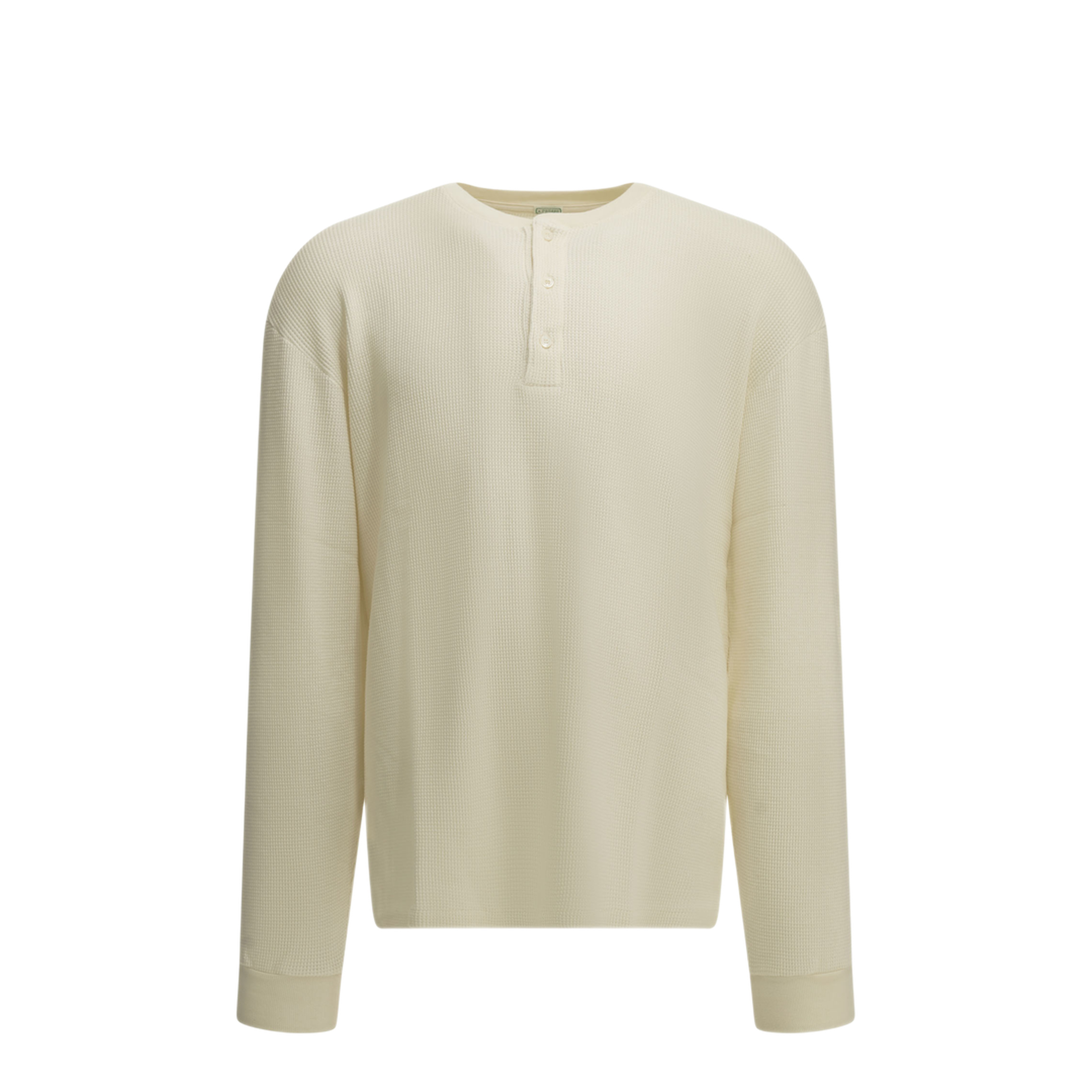 MAYFEYR - A.Presse - Henley T Shirt With Honeycomb Pattern - 26AAP0503WHITE