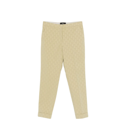 MAYFEYR - Etro - Cropped Cotton Jacquard Trousers With Micro Paisley Motif - WREA000299TJEK3M0208