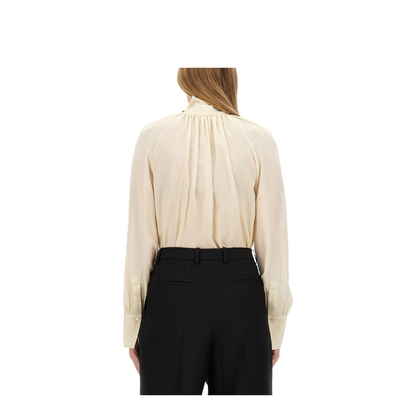 MAYFEYR - Givenchy - Silk Shirt With Lavallière Collar - BW61AM14M8297