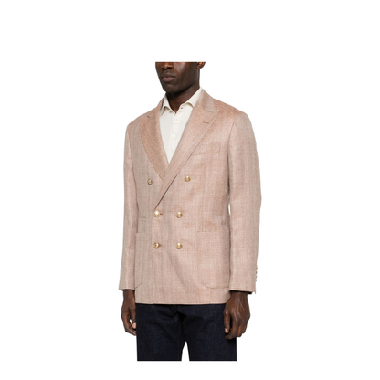 Double Breasted Jacket Orange