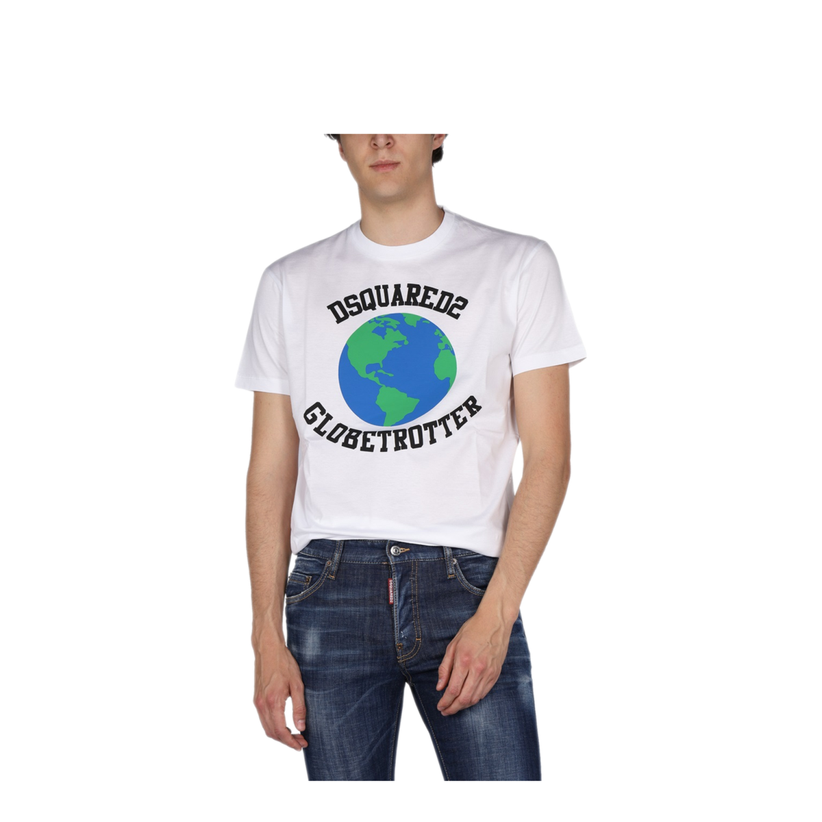 MAYFEYR - Dsquared2 - Globetrotter T Shirt With Print - S74GD1030S23009100