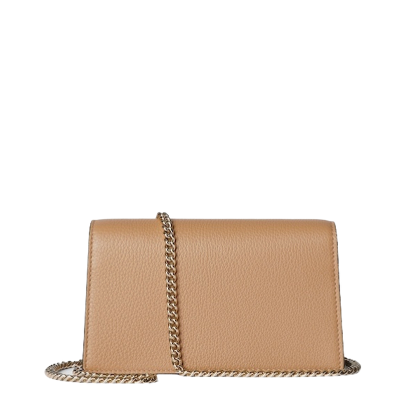 Mini Shoulder Bag in Beige Leather