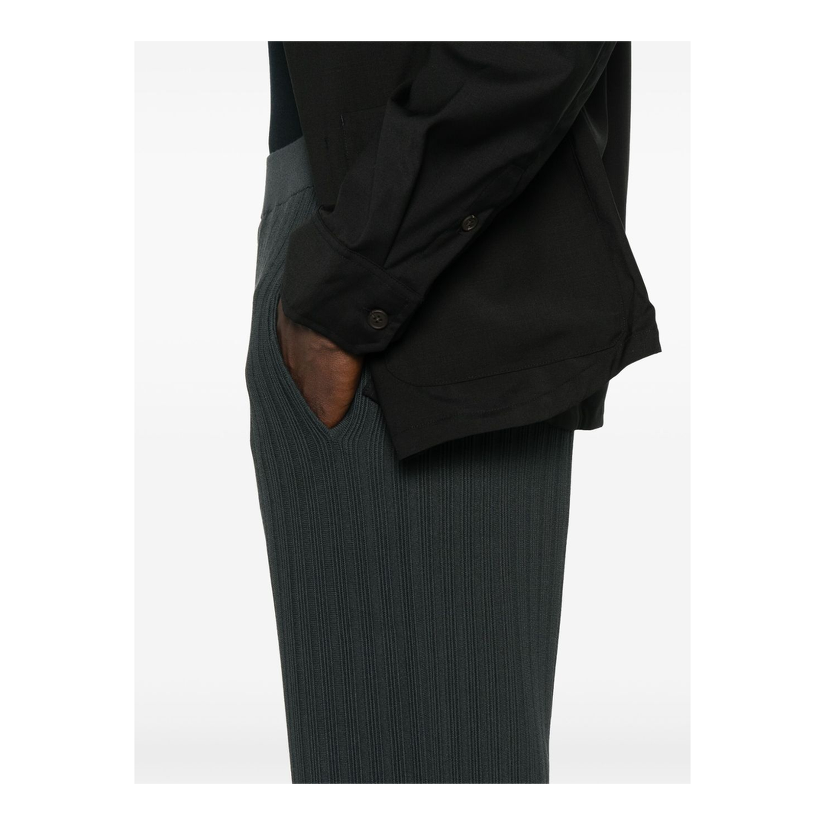 Charcoal Grey Elasticated Trousers