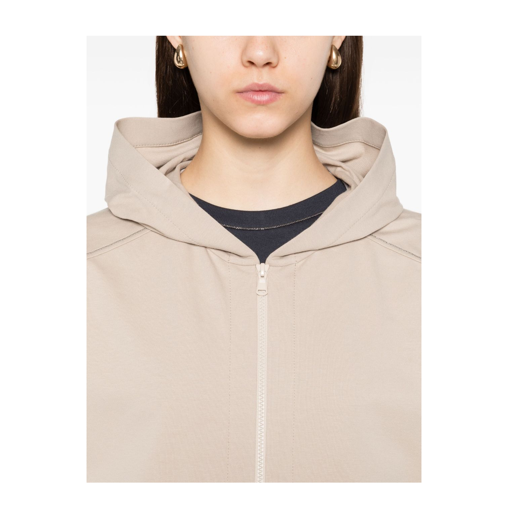 Cotton Zipped Hoodie