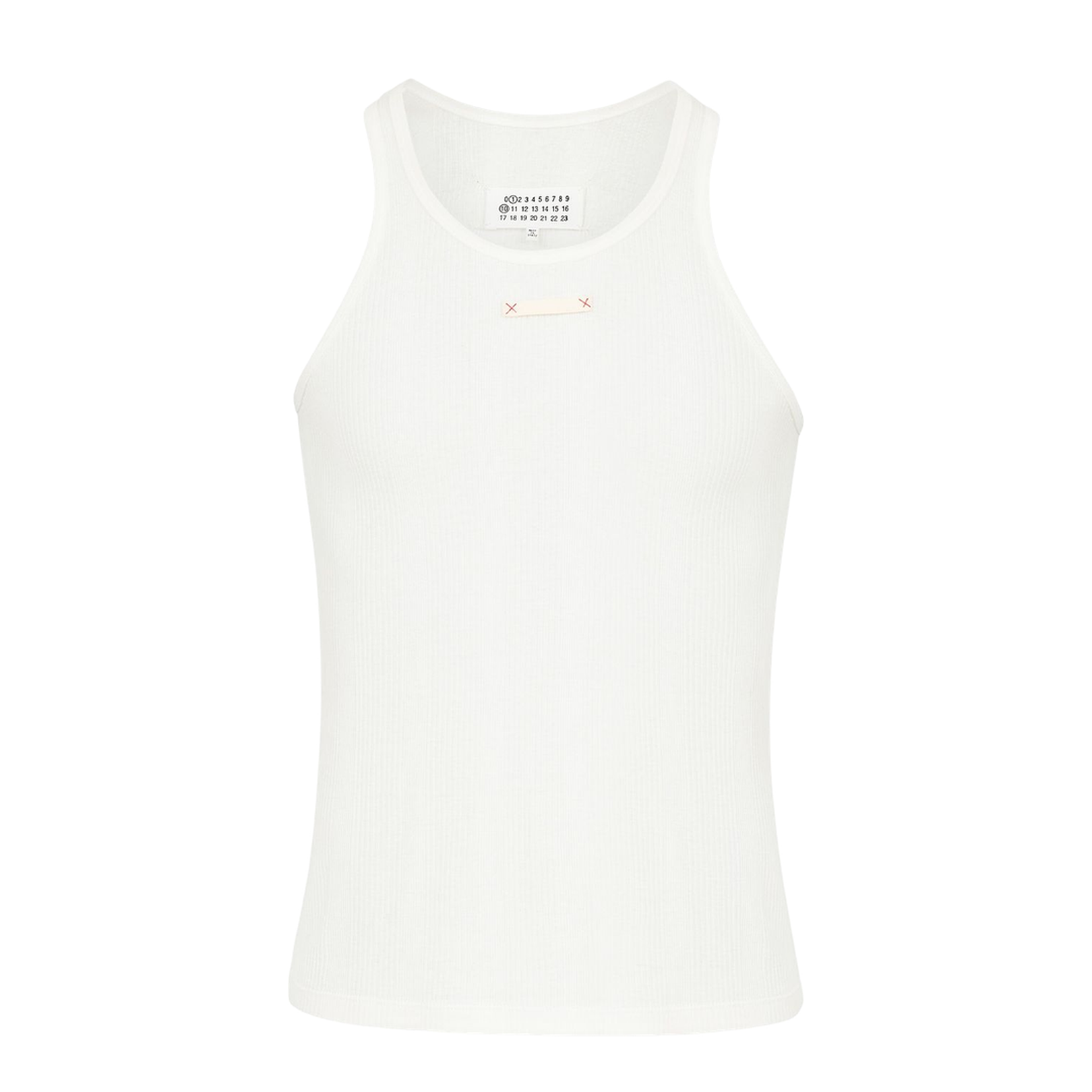 White Cotton-Lyocell Blend Top