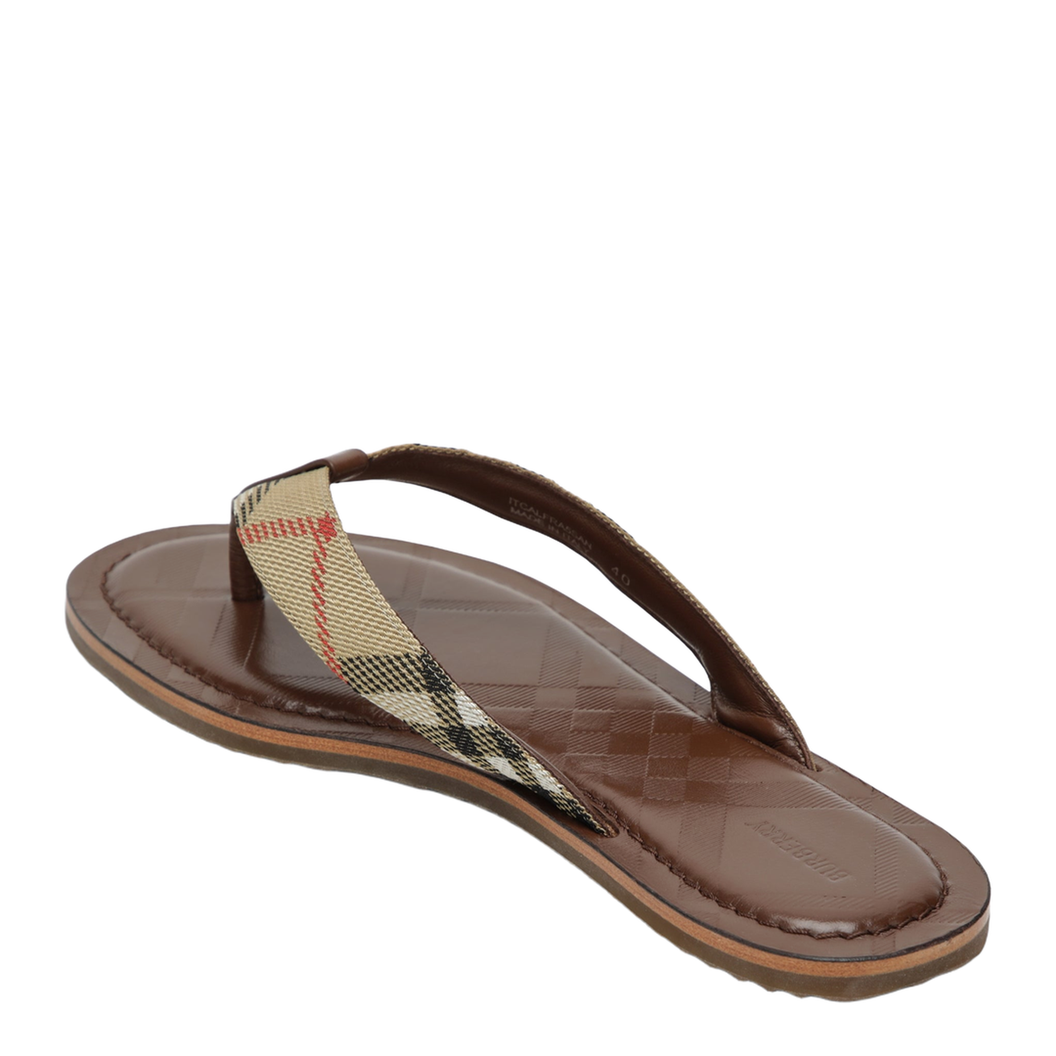 MAYFEYR - Burberry - Pavilion Check Nylon-Blend Sandals In Sand Beige - 8123025166370B9368