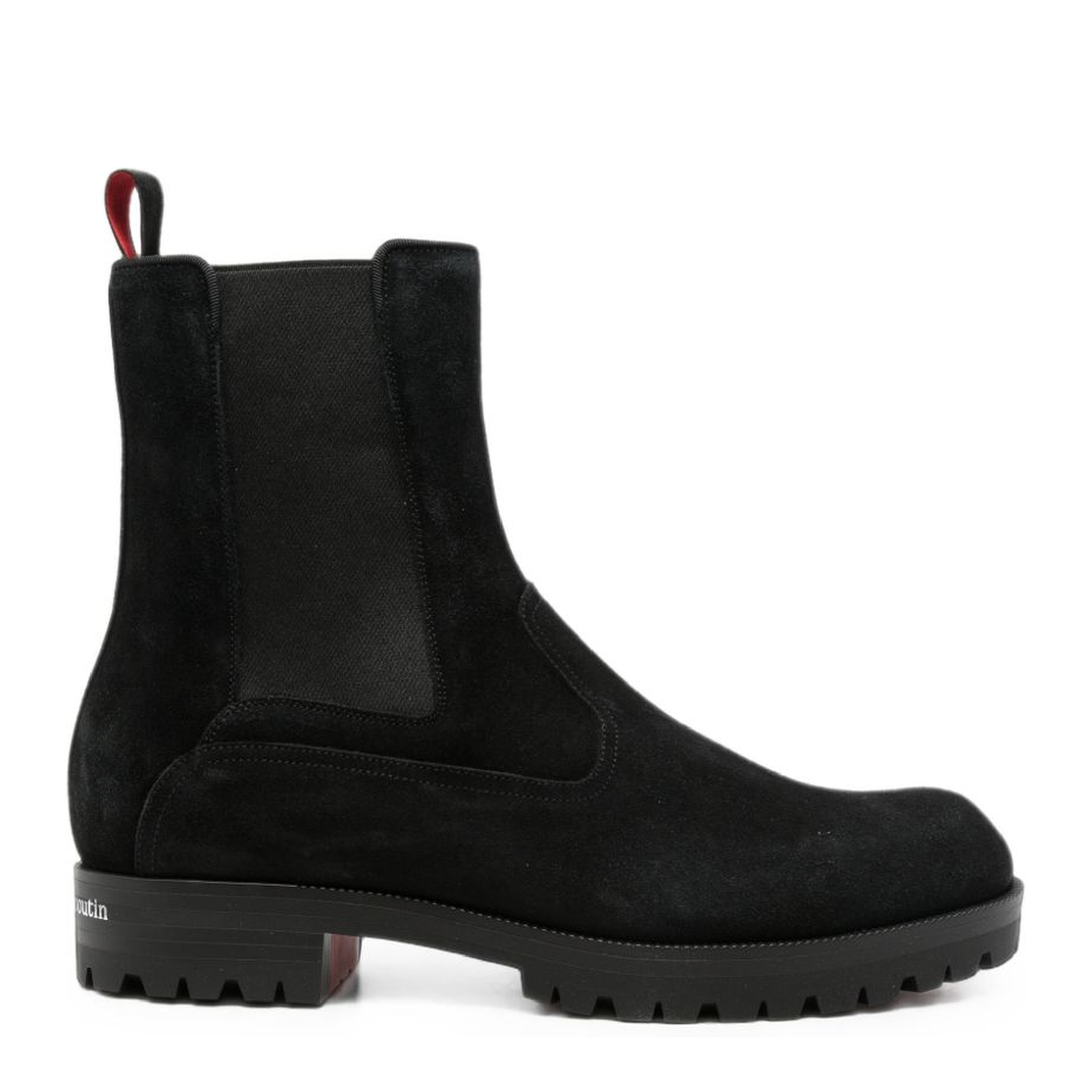 MAYFEYR - Christian Louboutin - Black Suede Finish Elasticated Side Boots - 3260798BK01