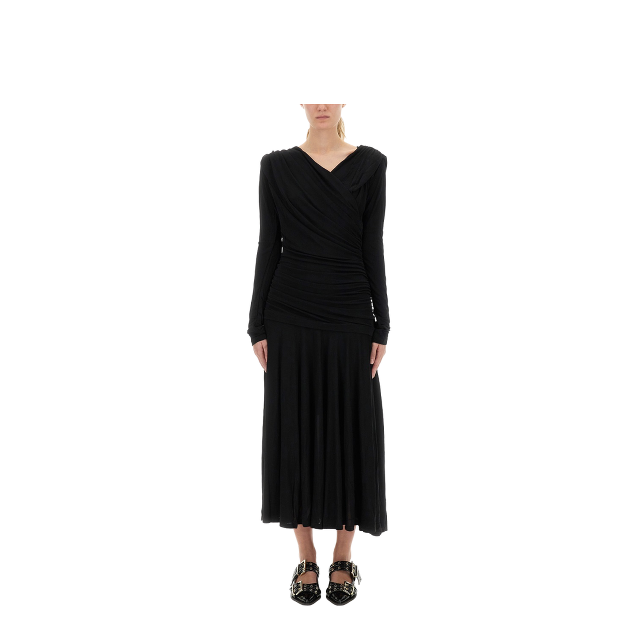Gathered Midi Dress