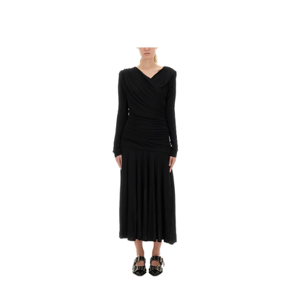 Gathered Midi Dress