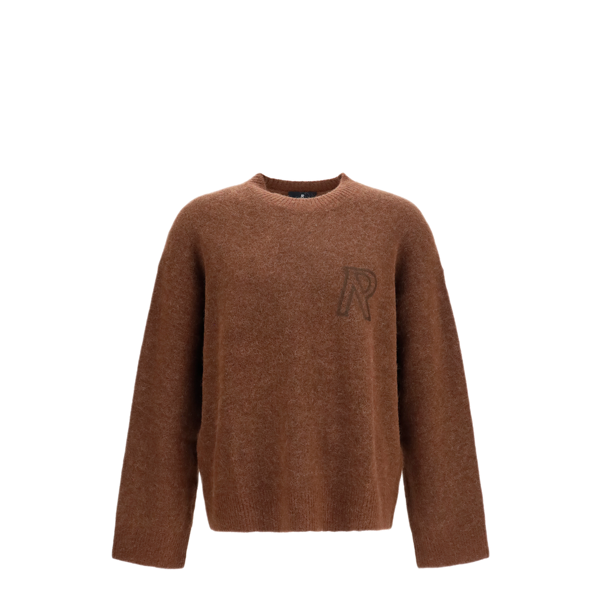 MAYFEYR - Represent - Knitted Logo Sweater - MLM101197CHOCOLATE