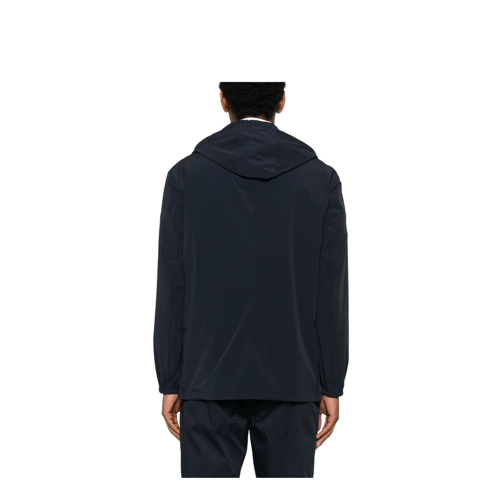 Nylon Hooded Blazer Jacket