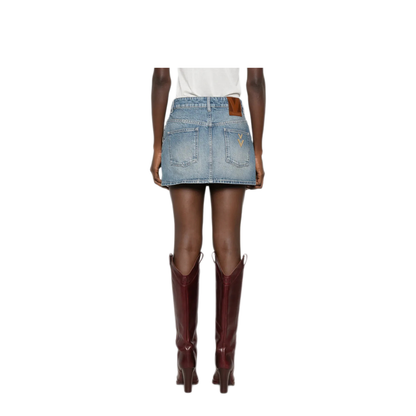 MAYFEYR - Valentino - Denim Skirt With Culottes - 9B3DD22DACF558