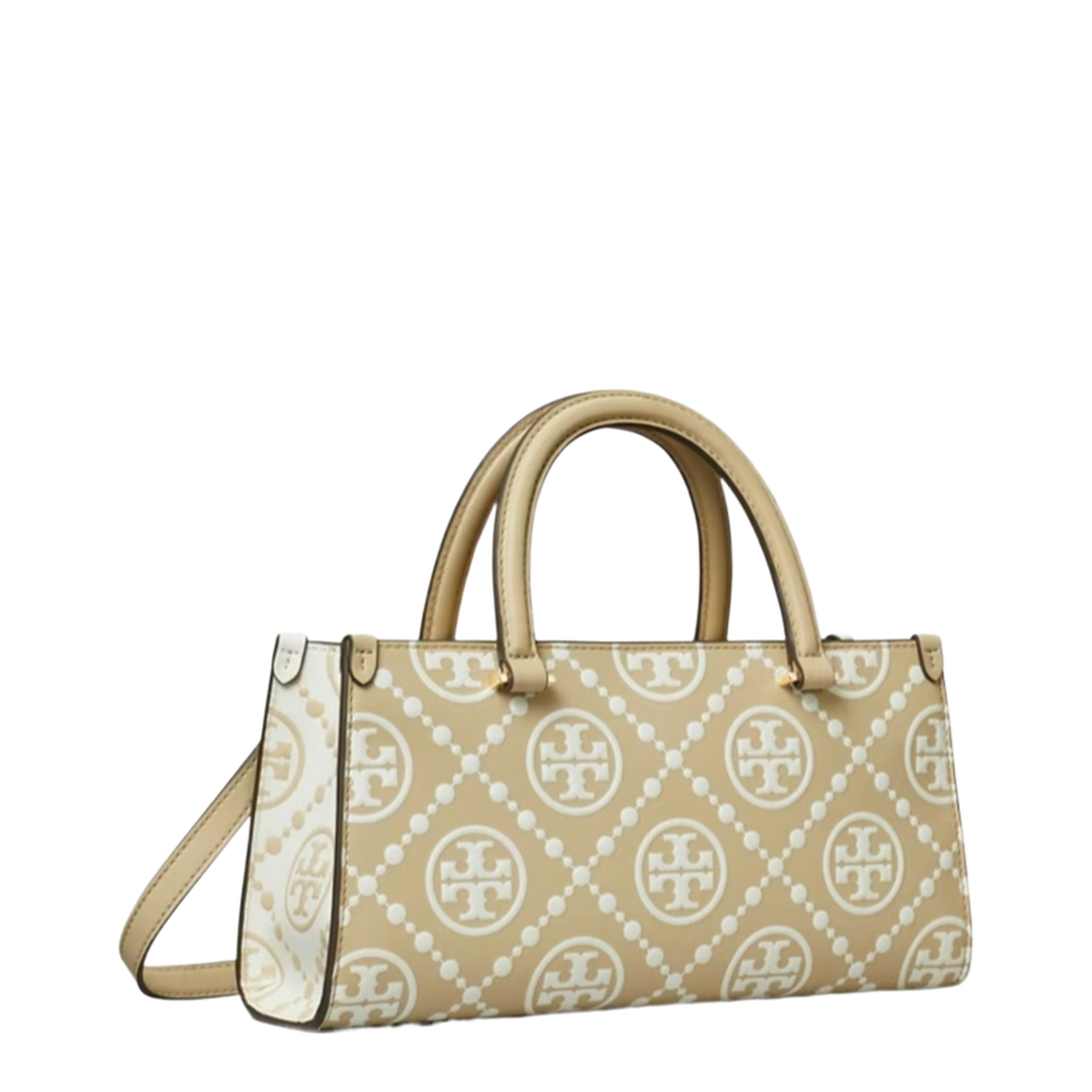 Contrast Embossed E/W Small Tote
