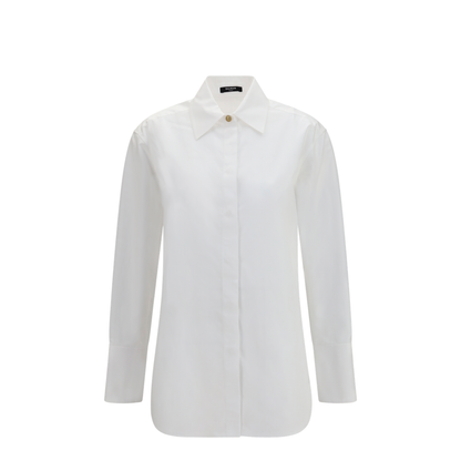MAYFEYR - Balmain - Cotton Poplin Shirt - HF1HS495CG72