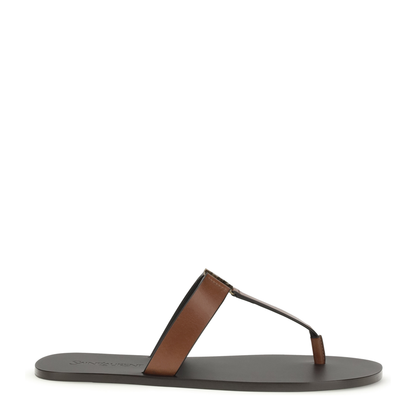 MAYFEYR - Saint Laurent - Leather Thong Sandals - 825294DWETT