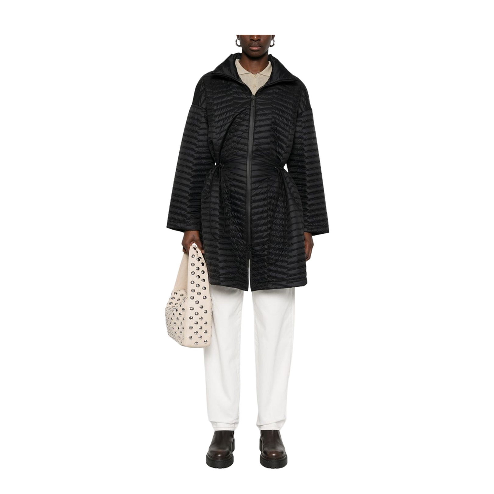 Emporio Armani Coats Black